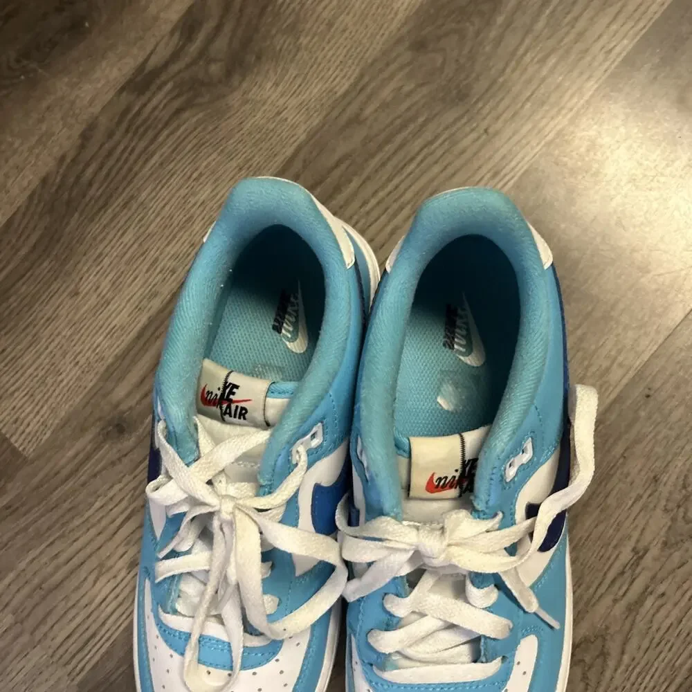 Nike Air Force 1 LV8 2 (GS) Shoes Big Kids SZ 6.5Y Light Photo Blue DZ2660-100